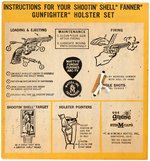 MATTEL FANNER GUNFIGHTER GUN/HOLSTER SET IN BOX.