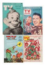 HOWDY DOODY TV MAGAZINE LOT.