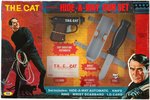 T.H.E. CAT OFFICIAL HIDE-A-WAY GUN SET IN WINDOW BOX.