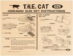 T.H.E. CAT OFFICIAL HIDE-A-WAY GUN SET IN WINDOW BOX.