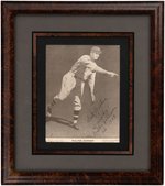 WALTER JOHNSON SIGNED & FRAMED M114 BASEBALL MAGAZINE PREMIUM PICTURE.