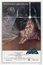 STAR WARS STYLE A ORIGINAL 1977 ONE SHEET MOVIE POSTER (FOURTH PRINTING).