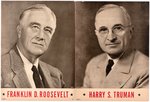 ROOSEVELT & TRUMAN 1944 DEMOCRATIC CAMPAIGN POSTER PAIR.