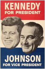 KENNEDY & JOHNSON 1960 CAMPAIGN JUGATE POSTER.