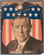 WILSON PATRIOTIC "HANDS OFF" PORTRAIT POSTER.