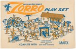 MARX ARCHIVES FILE COPY ZORRO PLAYSET #3758 IN BOX.