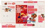 POST SUGAR SPARKLED FLAKES FILE COPY CEREAL BOX FLAT FROM FUN 'N GAMES SERIES.