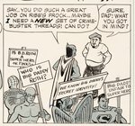 BIG DADDY ROTH #1 BATMAN & ROBIN SPOOF COMPLETE COMIC STORY ORIGINAL ART BY PETE MILLAR.