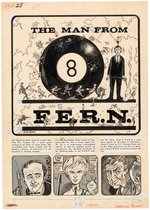 BIG DADDY ROTH #3 MAN FROM U.N.C.L.E. SPOOF COMPLETE COMIC STORY ORIGINAL ART BY DENNIS ELLEFSON.