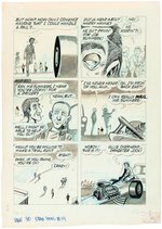 DRAG CARTOONS #14 OLLIE OLLIE OVERHEAD COMPLETE COMIC STORY ORIGINAL ART BY DENNIS ELLEFSON.