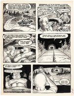 DRAG CARTOONS #41 MOONSHINER COMIC STORY ORIGINAL ART BY GILBERT SHELTON.