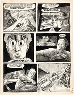 DRAG CARTOONS #41 MOONSHINER COMIC STORY ORIGINAL ART BY GILBERT SHELTON.