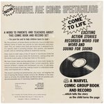 GOLDEN RECORD MARVEL AGE COMIC SPECTACULARS - AMAZING SPIDER-MAN RECORD & SHIPPING CARTON.