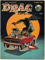 DRAG CARTOONS #44 COVER HEADLESS HORSEMAN ORIGINAL ART BY PETE MILLAR.