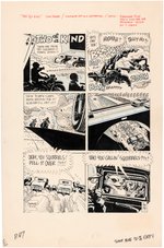 DRAG CARTOONS #7 "TWO OF A KIND" COMIC STORY ORIGINAL ART BY ALEX TOTH.
