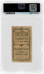 1909-11 T206 WHITE BORDER SOVEREIGN 150 CY YOUNG (HOF) CLEVELAND BARE HAND SHOWS PSA FR 1.5 (MK).