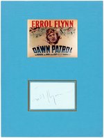 ERROL FLYNN SIGNATURE DISPLAY.