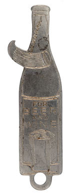 CERMAK AND END OF PROHIBITION FIGURAL BOTTLE OPENER.