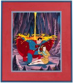 FLEISCHER SUPERMAN SAVES LOIS LIMITED EDITION FRAMED CEL.