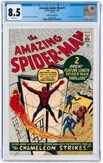 "AMAZING SPIDER-MAN" #1 GOLDEN RECORD REPRINT 1966 CGC 8.5 VF+.