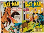 BATMAN LOT OF 12 SILVER AGE COMIC BOOK ISSUES INCLUDING FIRST SILVER AGE PENGUIN APPEARANCE.