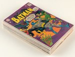 BATMAN LOT OF 22 SILVER AGE COMIC BOOK ISSUES.