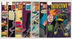 DETECTIVE COMICS LOT OF 25 SILVER AGE COMIC BOOK ISSUES.