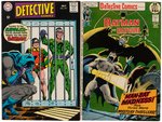 DETECTIVE COMICS LOT OF 30 SILVER AGE COMIC BOOK ISSUES.