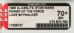 GLASSLITE STAR WARS: POWER OF THE FORCE - LUKE SKYWALKER AFA 70+ EX+.