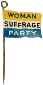 RARE "WOMAN SUFFRAGE PARTY" FLAG STICK PIN.