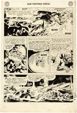 OUR FIGHTING FORCES #33 PG 9 COMIC BOOK PAGE ORIGINAL ART BY JOE KUBERT.