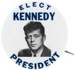 "ELECT KENNEDY PRESIDENT" 1960 CAMPAIGN BUTTON HAKE #21.