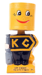 "LET CASEY GO TO BAT FOR YOU" KC ENGINE PARTS BOBBING HEAD.