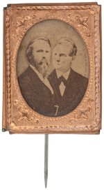HAYES & WHEELER GEM ALBUMEN JUGATE STICK PIN DeWITT 1876-38.