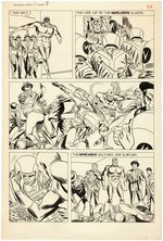 T.H.U.N.D.E.R. AGENTS #2 PG 24 COMIC BOOK PAGE ORIGINAL ART BY MIKE SEKOWSKY.