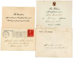 WOODROW WILSON SIGNED LETTER ON WHITE HOUSE STATIONERY.