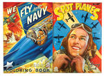 WORLD WAR II WARBIRDS PLANE-RELATED COLORING BOOK LOT.