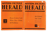 "MOTION PICTURE HERALD" EXHIBITOR BOOK PAIR.