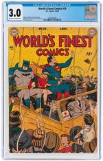 WORLD'S FINEST COMICS #39 MARCH-APRIL 1949 CGC 3.0 GOOD/VG.