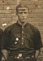 1911 NEW YORK LINCOLN GIANTS RPPC W/HOFERS SOL WHITE, POP LLOYD & LOUIS SANTOP SGC 20 FAIR 1.5.