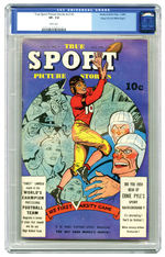 TRUE SPORT PICTURE STORIES VOL. 3 #5 JAN.-FEB. 1946 CGC 7.5 EDGAR CHURCH (MILE HIGH) COPY.