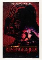 STAR WARS - REVENGE OF THE JEDI LINEN-MOUNTED ORIGINAL TITLE ADVANCE ONE SHEET POSTER.