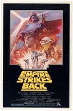 STAR WARS: THE EMPIRE STRIKES BACK RE-RELEASE ONE SHEET MOVIE POSTER PAIR.