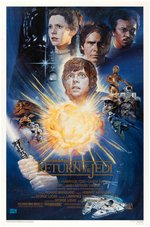 STAR WARS: RETURN OF THE JEDI 10th ANNIVERSARY KILIAN ONE SHEET MOVIE POSTER PAIR.