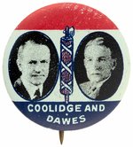 "COOLIDGE AND DAWES" SCARCE LITHO JUGATE BY AMERICAN ARTWORKS HAKE #9.