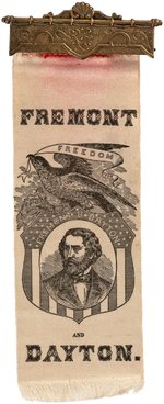 FREMONT & DAYTON "FREEDOM FOR KANSAS" PORTRAIT RIBBON.