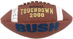 GEORGE W. BUSH SIGNED "OFFICIAL TOUCHDOWN 2000" FOOTBALL.