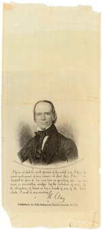 HENRY CLAY SCARCE PORTRAIT RIBBON.