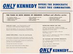 "KENNEDY... ONLY KENNEDY" SCARCE 1956 DEMOCRATIC NATIONAL CONVENTION CAMPAIGN BROCHURE.