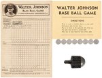 WALTER JOHNSON BASE BALL GAME.